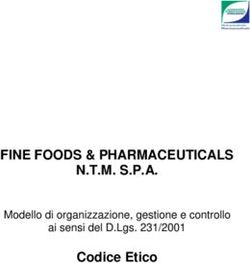 FINE FOODS & PHARMACEUTICALS N.T.M. S.P.A - Codice Etico Modello di organizzazione, gestione e controllo ai sensi del D.Lgs. 231/2001