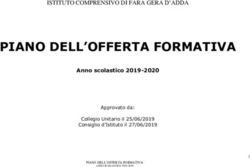 PIANO DELL'OFFERTA FORMATIVA - ISTITUTO COMPRENSIVO DI FARA GERA D'ADDA Anno scolastico 2019-2020
