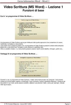 Video Scrittura (MS Word) - Lezione 1 - Funzioni di base - UTE