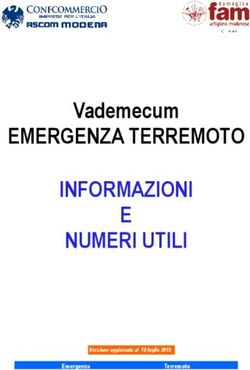 EMERGENZA TERREMOTO INFORMAZIONI E NUMERI UTILI - Vademecum - Emergenza Terremoto