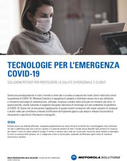 TECNOLOGIE PER L'EMERGENZA COVID-19 - SOLUZIONI POTENTI PER PROTEGGERE LA SALUTE DI PERSONALE E CLIENTI - Avigilon