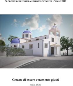 Cercate di essere veramente giusti - PROPOSTE DI PREGHIERA E MEDITAZIONE PER L'ANNO 2019 - Ufficio Nazionale per l ...