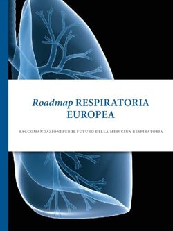 EUROPEA ROADMAP RESPIRATORIA - RACCOMANDAZIONI PER IL FUTURO DELLA MEDICINA RESPIRATORIA - AIPO