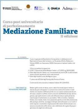 Mediazione Familiare Corso post universitario di perfezionamento - Ordine Assistenti Sociali Piemonte