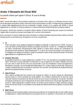 Aruba: il Glossario del Cloud 2022 - Le parole chiave per capire il Cloud. A cura di Aruba.