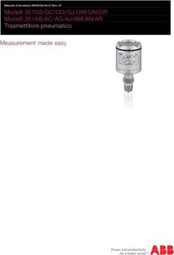 Modelli 261GS/GC/GG/GJ/GM/GN/GR Modelli 261AS/AC/AG/AJ/AM/AN/AR Trasmettitore pneumatico Measurement made easy