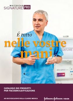 CATALOGO DEI PRODOTTI PER FACOEMULSIFICAZIONE