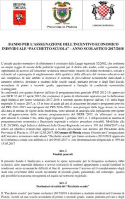 BANDO PER L'ASSEGNAZIONE DELL'INCENTIVO ECONOMICO INDIVIDUALE "PACCHETTO SCUOLA" - ANNO SCOLASTICO 2017/2018 - Comune di Pistoia