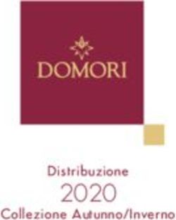 2020 Distribuzione Collezione Autunno/Inverno - Gerace ...