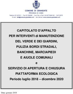 CAPITOLATO D'APPALTO PER INTERVENTI Di MANUTENZIONE DEL VERDE E DEI ...