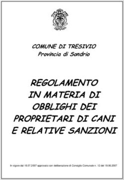 REGOLAMENTO IN MATERIA DI OBBLIGHI DEI PROPRIETARI DI CANI E RELATIVE SANZIONI - COMUNE DI TRESIVIO Provincia di Sondrio