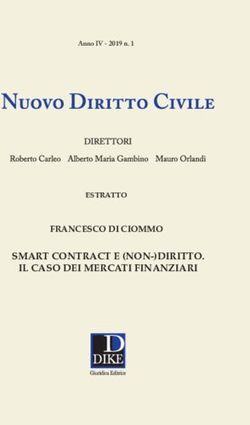 SMART CONTRACT E (NON-)DIRITTO. IL CASO DEI MERCATI FINANZIARI - FRANCESCO DI CIOMMO