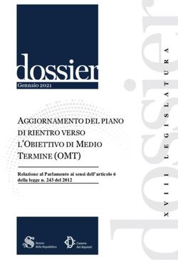 AGGIORNAMENTO DEL PIANO DI RIENTRO VERSO L'OBIETTIVO DI MEDIO - TERMINE (OMT) Relazione al Parlamento ai sensi dell'articolo 6 della legge n. 243 ...