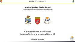 Nucleo Speciale Beni e Servizi - C'&egrave; mascherina e mascherina! La contraffazione al tempo del Covid 19