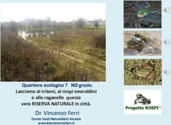 Dr. Vincenzo Ferri Centro Studi Naturalistici Arcadia - Quartiere ecologico ? NO grazie - Le Giardiniere Milano