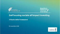 Dall'housing sociale all'impact investing - Il Ruolo delle Fondazioni 15 novembre 2018