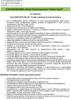 FUNZIONIGRAMMA Istituto Onnicomprensivo "Andrea Argoli"