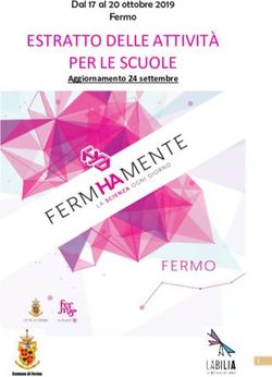 ESTRATTO DELLE ATTIVITÀ PER LE SCUOLE - Dal 17 al 20 ottobre 2019 Fermo Aggiornamento 24 settembre - Labilia