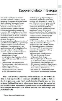L'apprendistato in Europa - CNOS-FAP