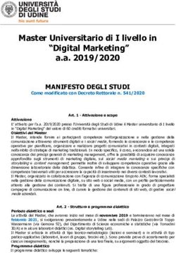 Master Universitario di I livello in "Digital Marketing" a.a. 2019/2020