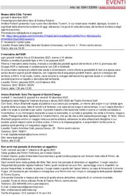 EVENTI info: tel. 0541 53399 - www.riminiturismo.it - Rimini turismo