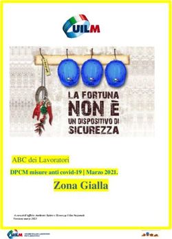 Zona Gialla ABC dei Lavoratori - DPCM misure anti covid-19 | Marzo 2021 - Uilm