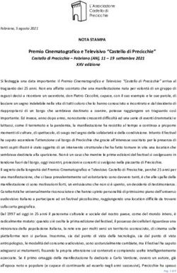 NOTA STAMPA Premio Cinematografico e Televisivo "Castello di Precicchie"