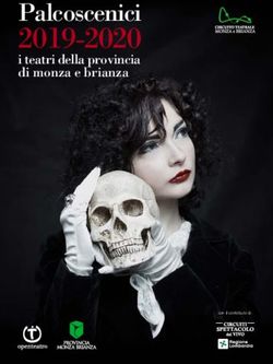 2019-2020 Palcoscenici - i teatri della provincia di monza e brianza