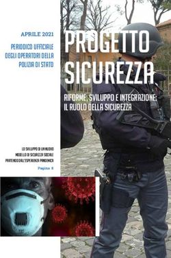 SICUREZZA APRILE 2021 PROGETTO - SIULP