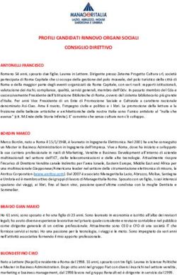 PROFILI CANDIDATI RINNOVO ORGANI SOCIALI CONSIGLIO DIRETTIVO - Manageritalia