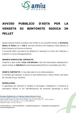AVVISO PUBBLICO D'ASTA PER LA VENDITA DI BENTONITE SODICA IN PELLET - AMIU Genova