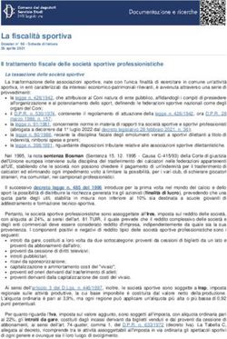 La fiscalit&agrave; sportiva - Camera.it