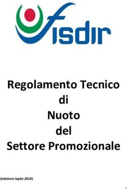 Regolamento Tecnico di Nuoto del Settore Promozionale - (edizione luglio 2018) - Fisdir