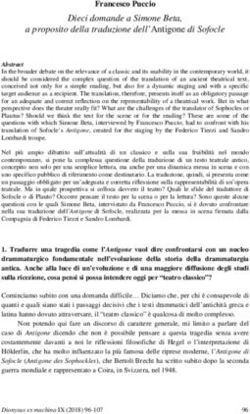 A proposito della traduzione dell'Antigone di Sofocle