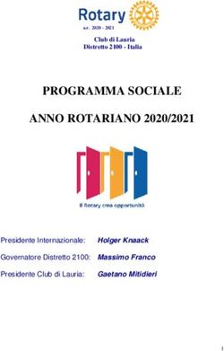 PROGRAMMA SOCIALE ANNO ROTARIANO 2020/2021 - Presidente Internazionale: Holger Knaack Governatore Distretto 2100: Massimo Franco Presidente Club ...