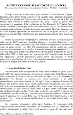 SANTIT&Agrave; E EVANGELIZZAZIONE DELLA SOCIET&Agrave; - Diocesi ...