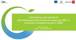 Informativa sulle attivit&agrave; di informazione/comunicazione svolte nel 2021 e iniziative in programma per il 2022 - Carla Lazzarotto Firenze, 30 ...