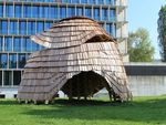 Prefabbricazione robotizzata e innovazione - Struttura su due livelli con assemblaggio robotico - Material Design