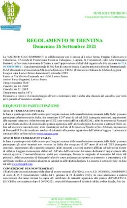 REGOLAMENTO 30 TRENTINA - Domenica 26 Settembre 2021