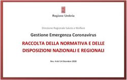 RACCOLTA DELLA NORMATIVA E DELLE DISPOSIZIONI NAZIONALI E REGIONALI - Gestione Emergenza Coronavirus
