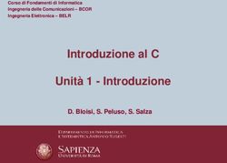 Introduzione al C Unità 1 - Introduzione - D. Bloisi, S. Peluso, S. Salza - Corso di Fondamenti di Informatica Ingegneria delle Comunicazioni ...