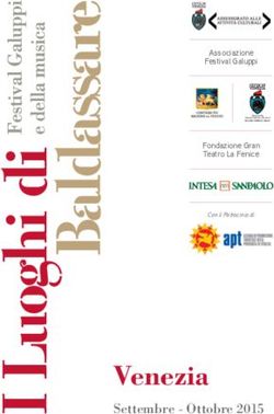 Venezia Settembre - Ottobre 2015 - Associazione Festival Galuppi Fondazione Gran Teatro La Fenice