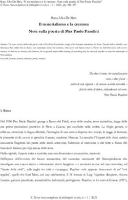 Il materialismo e la creatura Note sulla poesia di Pier Paolo Pasolini