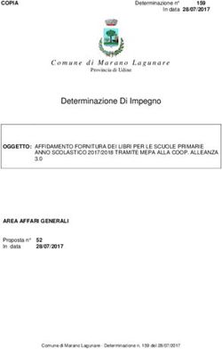 Determinazione Di Impegno - Comune di Marano Lagunare