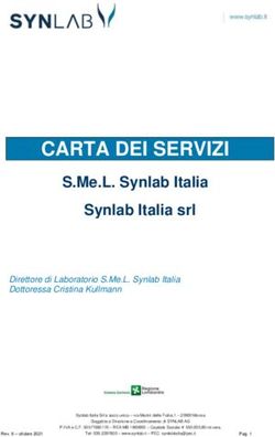 CARTA DEI SERVIZI S.Me.L. Synlab Italia Synlab Italia srl