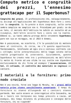 Computo metrico e congruit&agrave; l'ennesimo