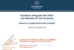Gestione integrata dei rifiuti nel distretto di Tiro (Libano) - Polimi