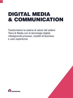 DIGITAL MEDIA & COMMUNICATION - Trasformiamo la catena di valore del settore Telco & Media con le tecnologie digitali, ridisegnando processi ...