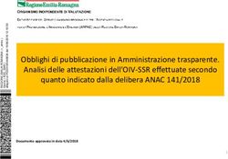 Obblighi di pubblicazione in Amministrazione trasparente. Analisi delle attestazioni dell'OIV-SSR effettuate secondo quanto indicato dalla ...