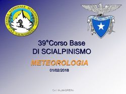 METEOROLOGIA DI SCIALPINISMO - 39 Corso Base - Valmadrera